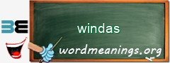 WordMeaning blackboard for windas